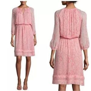 Diane Von Furstenberg Parry Silk Midi Dress pink 4
